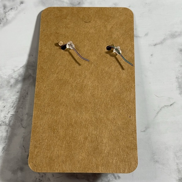 Handcrafted Fish Hook Glow in the Dark Cat on the Moon Dangle Earrings - Picture 5 of 5